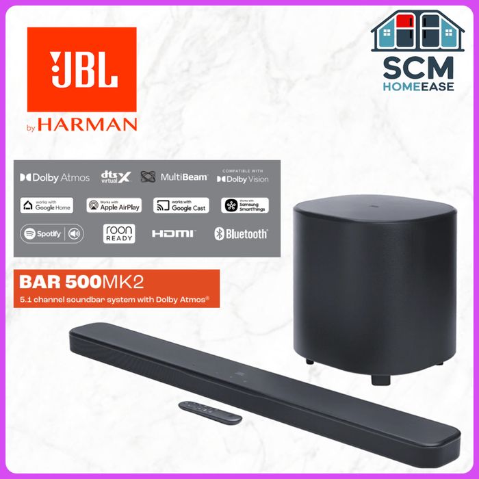 Саундбар  JBL JBL BAR 500 MK2 5.1 черный. Для дома.