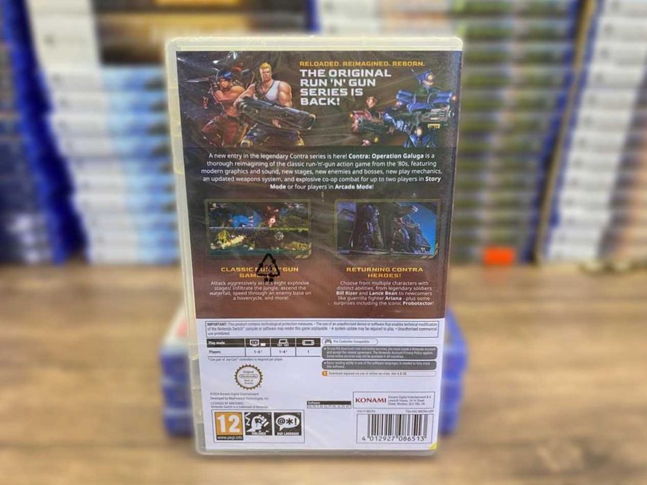 Новый Contra: Operation Galuga Nintendo Switch/ Контра Нинтендо Свитч