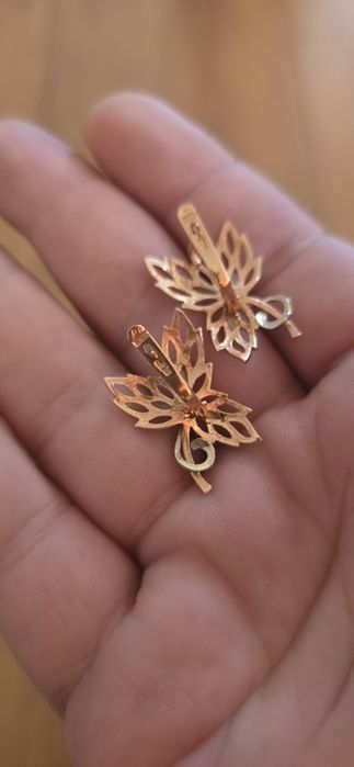 Cercei aur 14k  Rusia