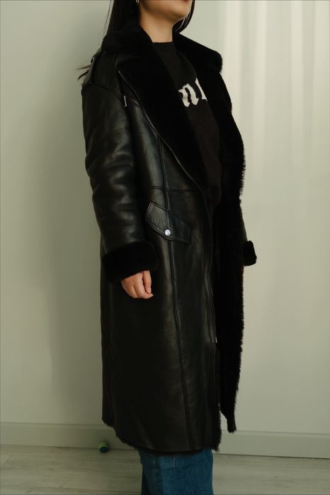 Кожаная дублёнка