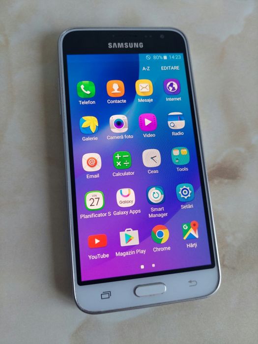 Vând Samsung Galaxy J3 alb, fără probleme, NEcodat //poze reale