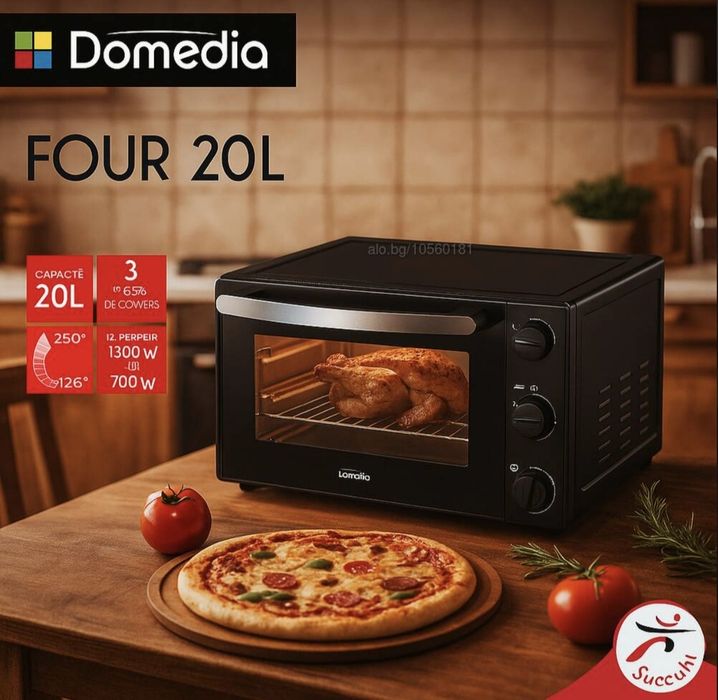 Електрическа Фурна със грил Domedia -38 литра ,2000W ! -Domédia Four