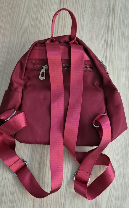 Geanta vișinie din fâș