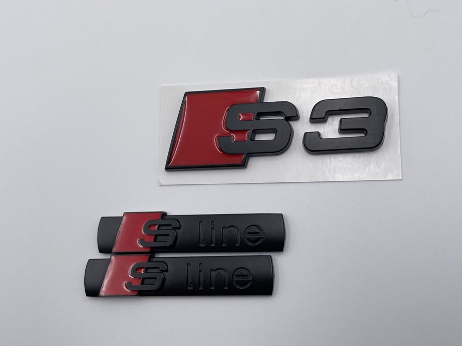 Set Embleme Audi S3 negru