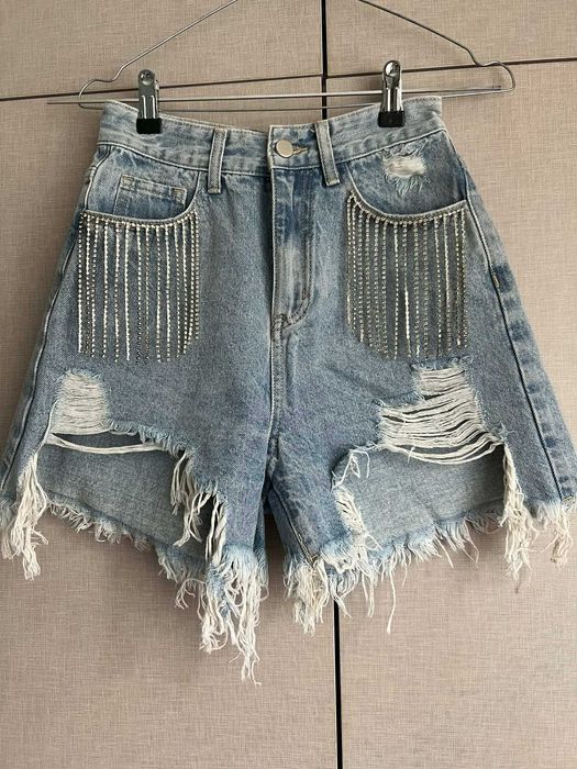 Атрактивен сет, барби рокля, дънкови къси панталони CIDER, XS