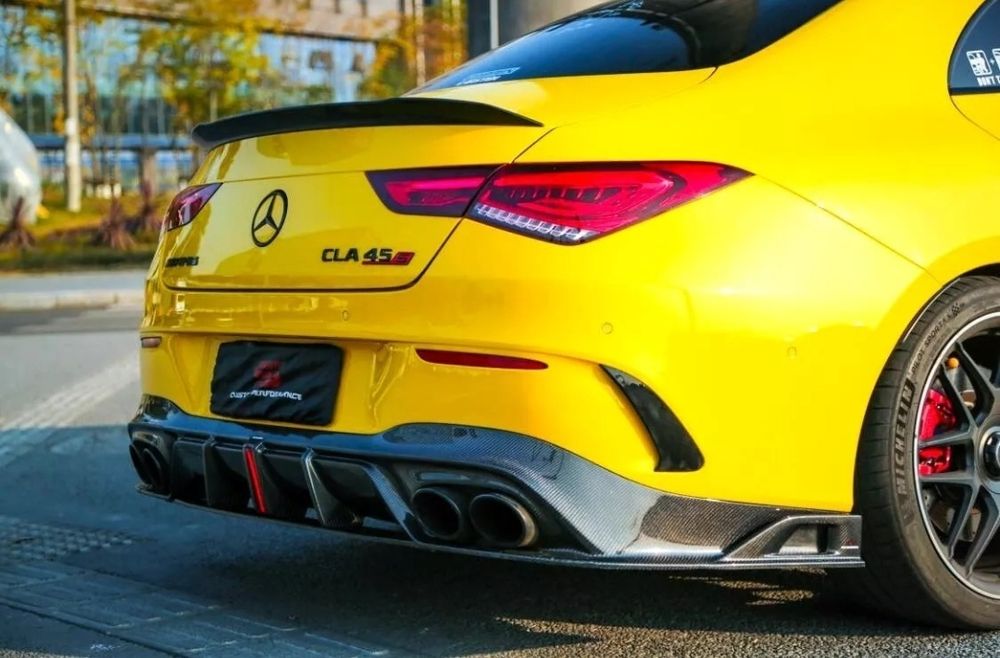 Eleron Lip Spoiler Portbagaj Mercedes CLA W118 2018+  Negru Lucios