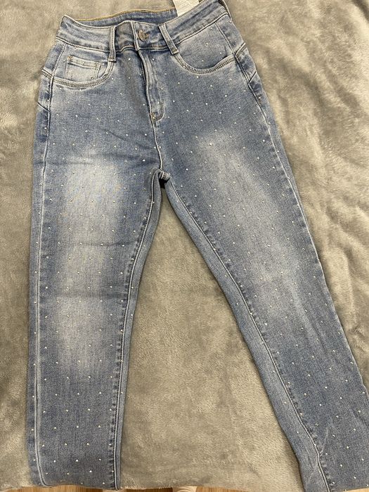 Дънки с камъни/размер S