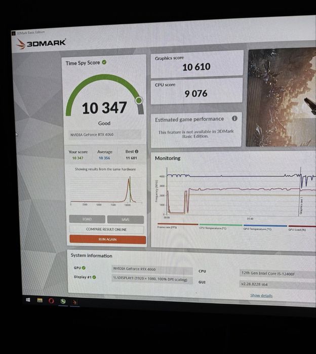 Sistem PC Gaming - Intel - RTX 4060