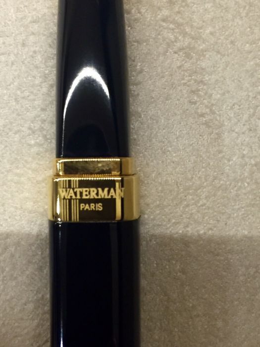 Pix / Roller Waterman Exception Slim Black, aur 23k!