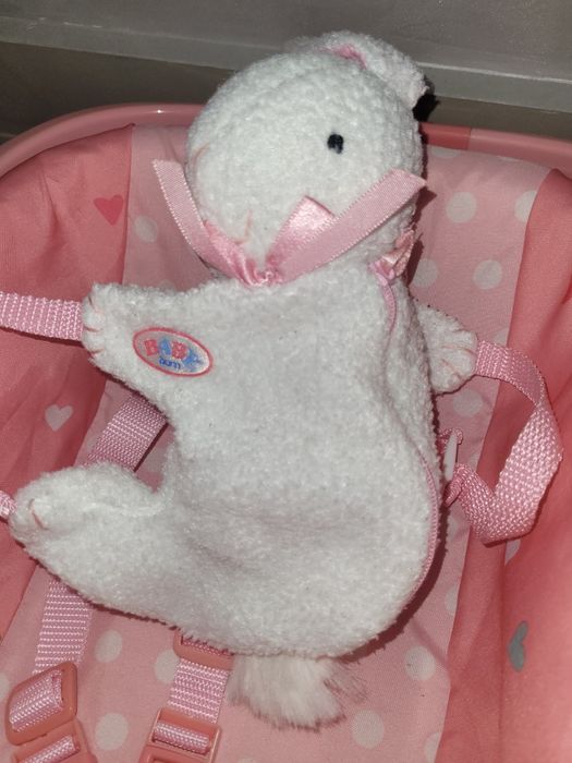 Baby born кошче + чанта зайче