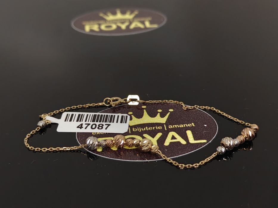 Bijuteria Royal: Brățară aur 14k/1.72 gr
