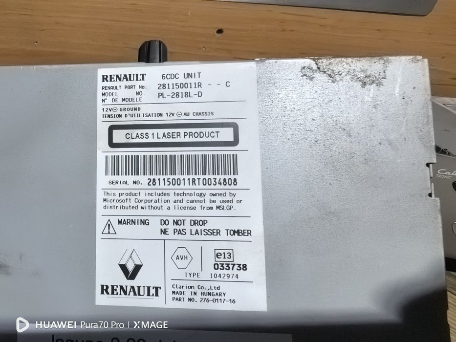 Radio cd Renault Laguna 3