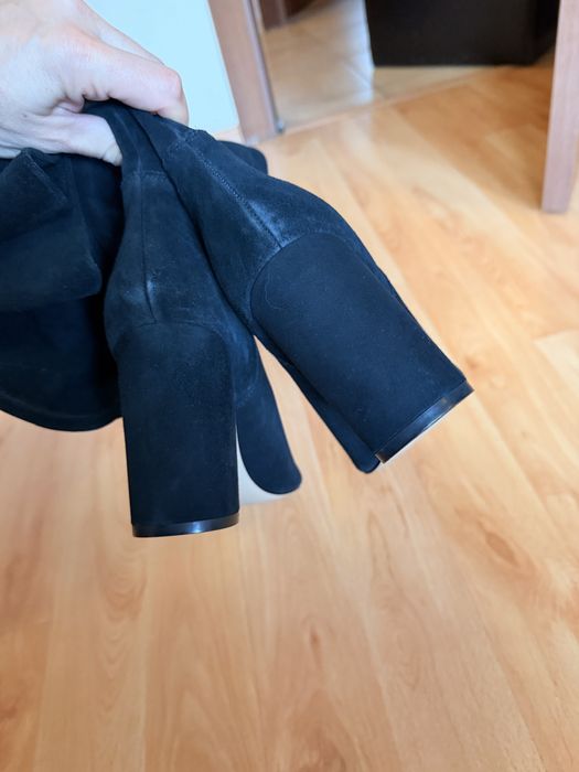 Чизми естествен велур 40 номер