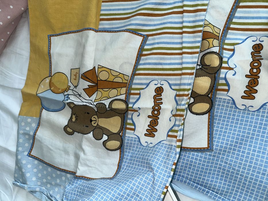 Спални Комплекти за бебешка кошара с 1 олекотена завивка