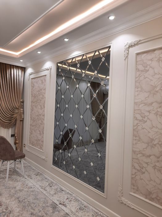 Душ кабинка. Акфа ром эшиклар, Строительство всё из стекла!, ромбики,