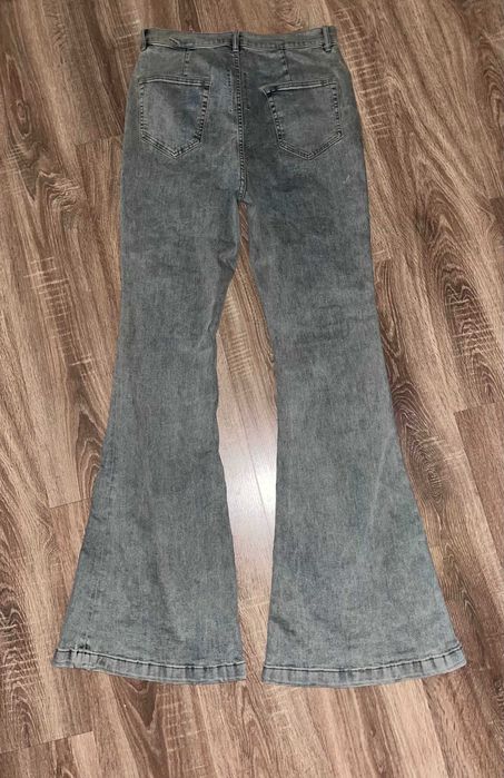 Rick Owens Gray Flared Jeans