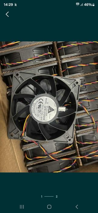 Кулер для Асик Asic,Новый,Delta кулер