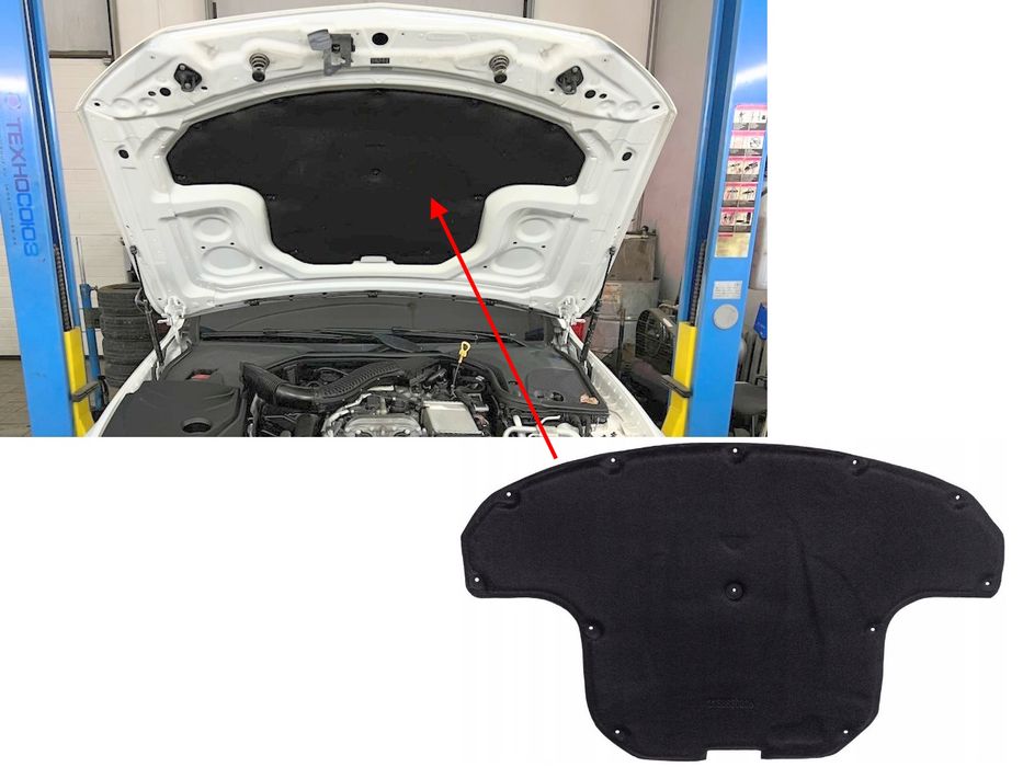 Изолация за преден капак на Mercedes E-Class W213 / CLS-Class W257