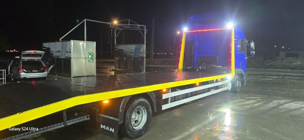MAN TGL 12.240 platou 8.5 metri. Pregătită pentru lucru.