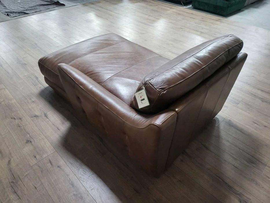 Кафява кожена лежанка - 100 % естествена кожа