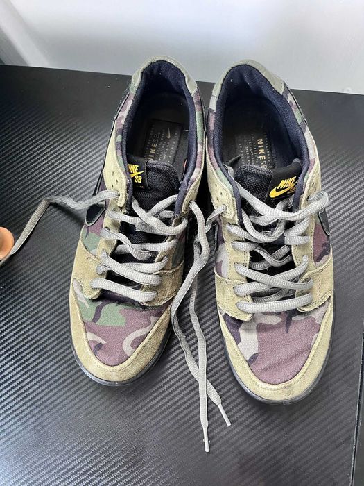 Nike sb dunk low camo Medium Olive/Black-Gum Light Brown