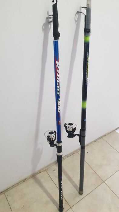 Нови!!!Две въдици с макари 4м и 5м