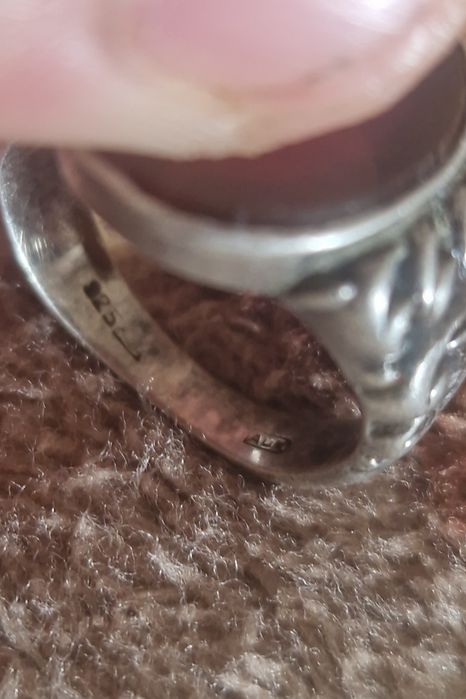 Inel argint 1930 cu piatra Dioftrit