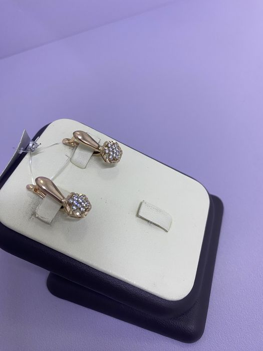 Золотые серьги КО31587
