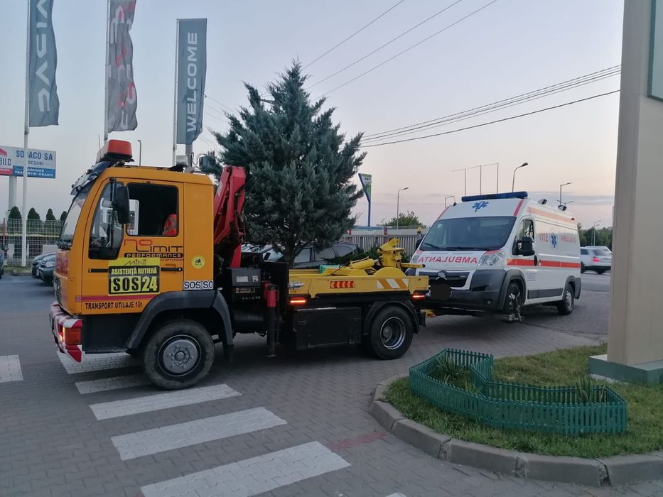Tractări Auto camioane dube utilaje NON Stop Recuperator