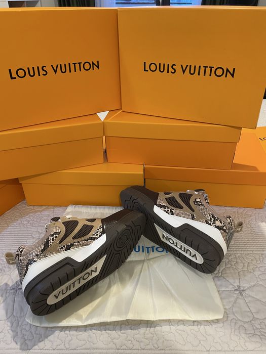 Louis Vuitton skate snake skin