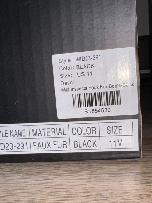 Wild Instincts Faux Fur Boots - Black
WIDOW