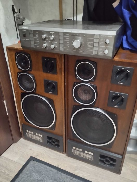 Колонки С90 с усилителем корвет 50У-068С