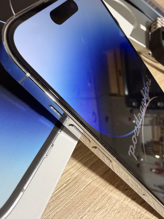 iPhone 14 Pro 128GB Silver - Stare impecabilă + Accesorii incluse!