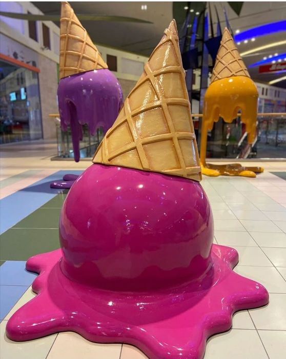 Декоратив обьёмли фигуралар йенгил мустахкам пластик материалдан