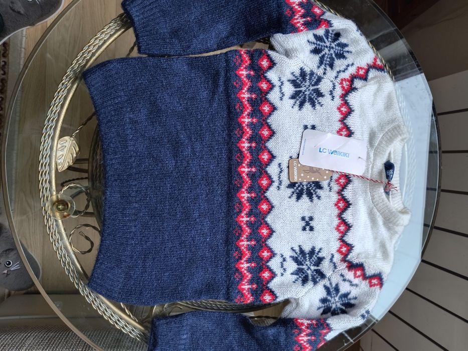 Детски топъл пуловер, размер 116