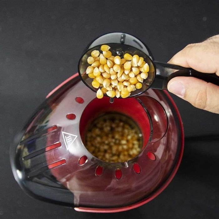 Машина за пуканки Fun&Taste P'Corn 1200W с конвекция, готова за 2 минути, с мерителна лъжичка.