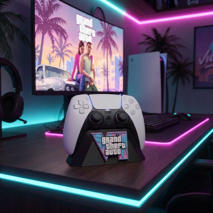 GTA VI поставка за PS5 контролер – 3D принтиран gaming аксесоар