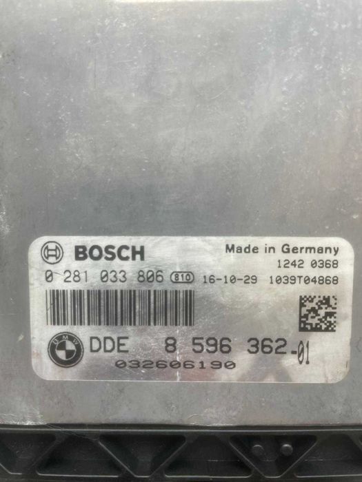 Calculator motor Bmw  2.0   320D DDE8596362 0281033806 EDC17C50