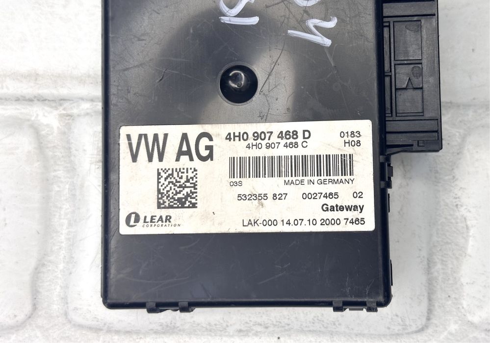 Gateway модул AUDI A8 S8 D4 4H0907468D 4H0907468C