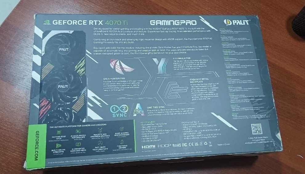 Видеокарты: ZOTAC GAMING RTX 5070 SOLID, Palit RTX4070 Ti GamingPro OC