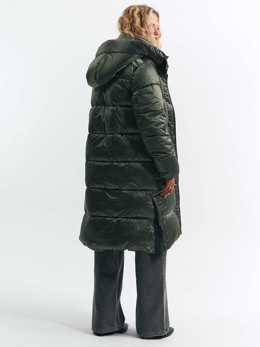 Дамско зимно яке , дълго яке ватирано