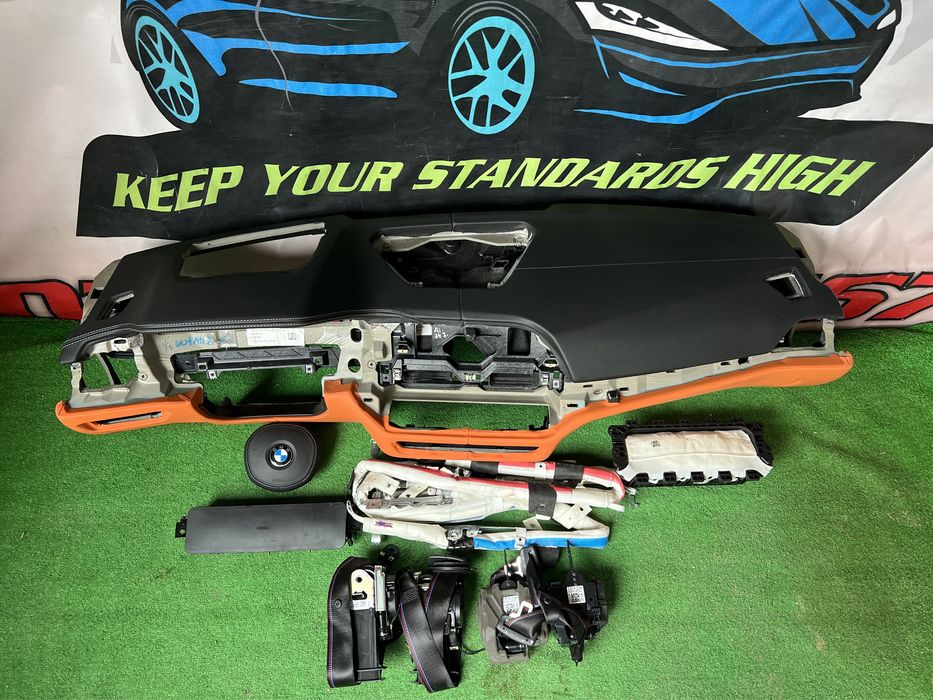 Bmw M3 M4 G80 G82 Kit Airbag Volan Pasager Plansa Bord Nappa