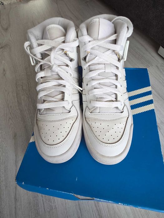 Adidas Forum Mid J albi, marime 37 1/3