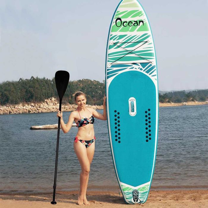Надуваем падълборд FunWater Ocean paddle board SUP НОВ пълен комплект