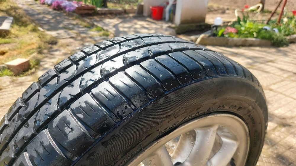 летни гуми с джанти R15 , 5X100 , 195X55 , firestone , стават за фолксваген голф 3