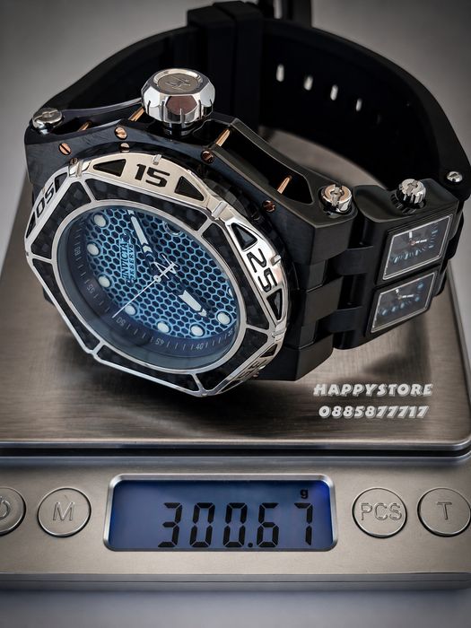 INVICTA Carbon Hawk automatic Black 55 mm, Инвикта нов мъжки часовник