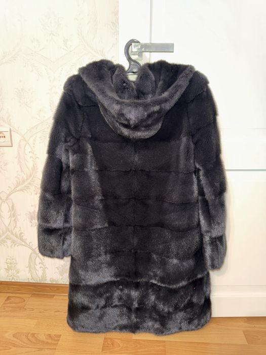Норковая шуба трансформер с капюшоном