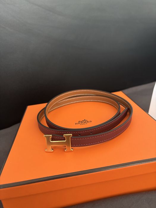Оригинален Hermes Колан Двулицев с Касов Бон