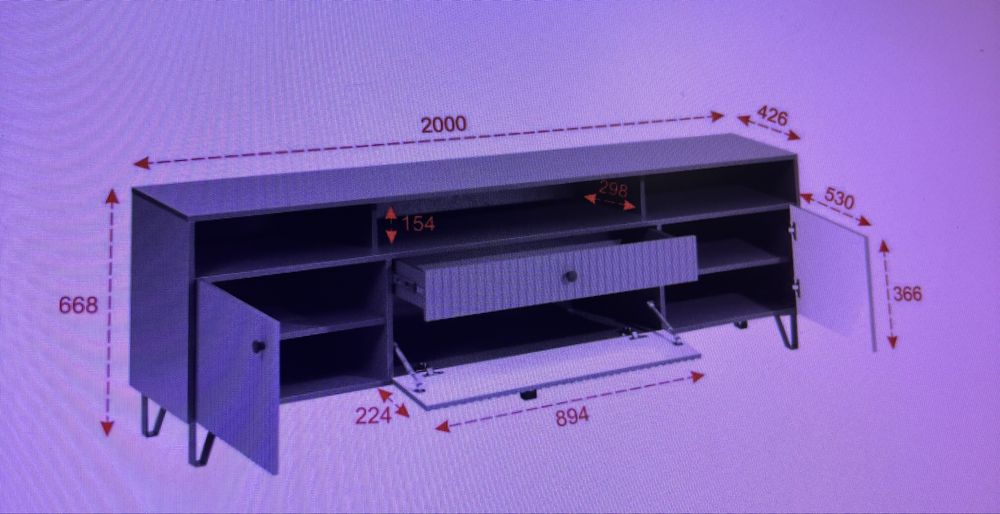 Тв-тумба из лдсп и мдф