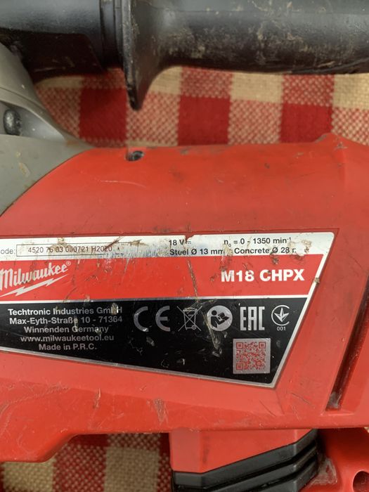 Milwaukee M18 CHPX /безчетков перфоратор/